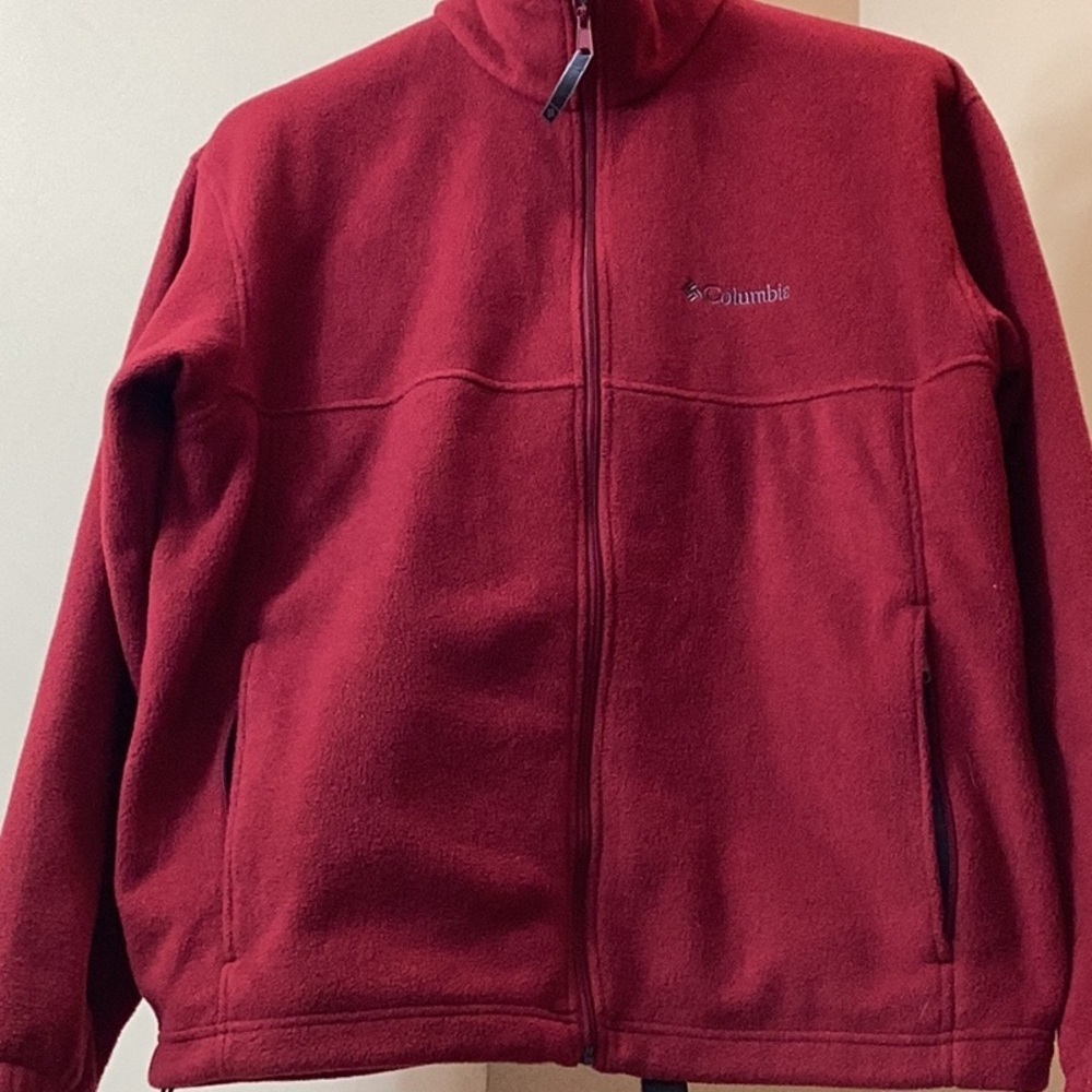 Columbia Red Fleece Jacket - Picture 3 of 10